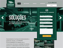 Tablet Screenshot of guardianestacionamentos.com.br